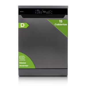 Lavavajillas Aspes 15sets D 85cm 59,8cm 59,8cm Dark Inox Display Inverter 3B 8P Sec.TurboFan