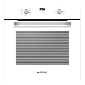 Horno Multifunción Aspes 70L A 59,5cm 59,5cm 57,5cm Cristal blanco Display 8P G.Telescópicas