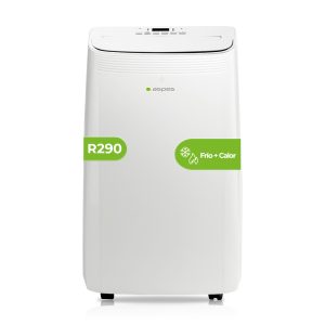 AACC Aspes Portátil Frío+Calor 12000BTU A/A+ Blanco Display R290 Modo Auto