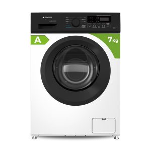 Lavadora Aspes,Capacidad 7kg 1200rpm, Clase A. Dimensiones: 85cm 60cm 44cm. Color Blanco, Control con Display. Motor Inverter. Programas: Vapor.