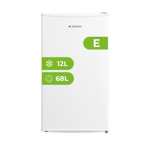 Refrigerador Aspes Cíclico 80L E 84,5cm 47,5cm 44,5cm Blanco Manual Puerta 90º C. Cong.