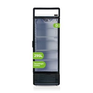 Refrigerador Horeca Aspes, Cíclico. Capacidad 295 L, Clase D. Dimensiones: 185,2cm 53,5cm 60,1cm. Color Negro, Control con Display.