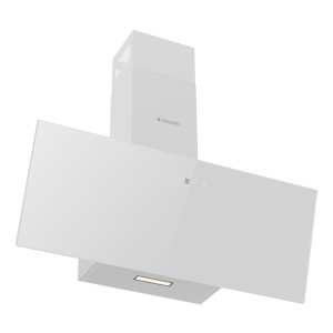 Campana Inclinada Aspes, Clase A++ Dimensiones: 108,8cm 89,5cm 30,9cm. Color Cristal blanco, Control Táctil Motor Inverter. Potencia de aspiración 370 m3/h, 59 dB.