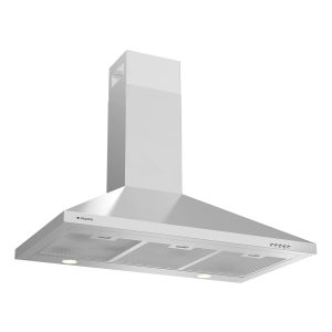 Campana Piramidal Aspes, Clase A Dimensiones: 104cm 90cm 50cm. Color Inox, Control Manual Potencia de aspiración 623,2 m3/h, 69 dB.