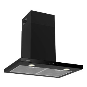 Campana Tipo T Aspes, Clase A++ Dimensiones: 82cm 59,9cm 50cm. Color Negro, Control Táctil Motor Inverter. Potencia de aspiración 634,1 m3/h, 68 dB. Función Booster.