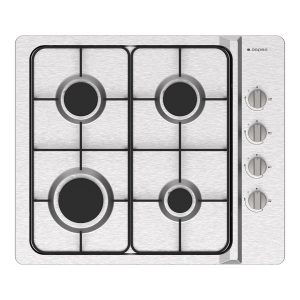 Placa Gas Butano Aspes 7500W 9,5cm 60cm 51cm Inox Manual Auto Ig. 4Q Kit Gas