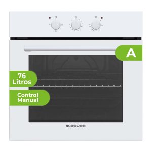 Horno Aspes 76L A 59,5cm 59,5cm 57,5cm Blanco Manual 3P