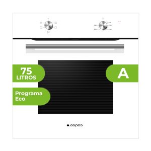 Horno Aspes 75L A 59,5cm 59,5cm 57,5cm Blanco Manual 4P