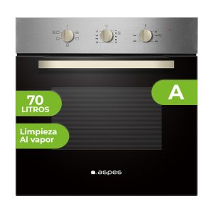 Horno Multifunción Aspes 69L A 59,5cm 59,5cm 57,5cm Inox Display táctil 10P G.Telescópicas