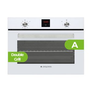 Horno Multifunción Aspes 50L A 45,5cm 59,5cm 57,5cm Cristal blanco Display 9P Turbo