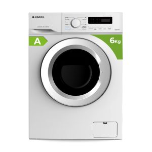 Lavadora Aspes 6kg 1000rpm A 85cm 60cm 44cm Blanco Display Inverter Vapor Mi Ciclo Puerta XXL