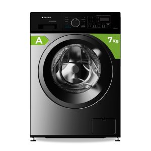 Lavadora Aspes,Capacidad 7kg 1200rpm, Clase A. Dimensiones: 85cm 59,5cm 44cm. Color Dark Inox, Control con Display. Motor Inverter. Programas: Vapor.