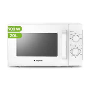 Microondas Aspes 20L 700W 25,8cm 44cm 35,4cm Blanco Manual