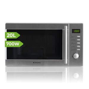 Microondas Grill Aspes 20L 700W 25,8cm 44cm 35,6cm Inox Display Auto Cooking