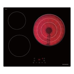 Placa Vitrocerámica Aspes 5700W 5cm 59cm 52cm Cristal negro Táctil 3Z Triple Corona