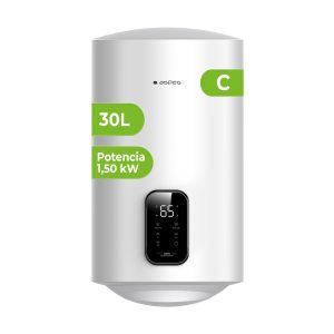 Termo eléctrico Aspes Slim Vertical 30L 1500W B 60cm 34cm 37,5cm Blanco Display táctil