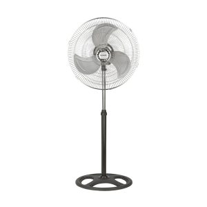"Ventilador Pie Aspes 18"" 50W Negro Manual 3V Oscilación Multiposición"
