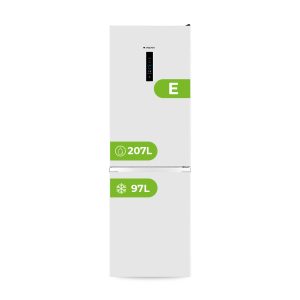 Combi Aspes No Frost E 186cm 59,5cm 59cm Blanco Display táctil Modo Eco Modo Super Puerta 90º