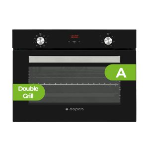 Horno Multifunción Aspes 50L A 45,5cm 59,5cm 57,5cm Cristal negro Display 9P Turbo