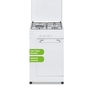 Cocina Aspes Gas 86cm 49,8cm 51,5cm Blanco Manual 3Q Wok KitGas T.Metal PortaBom.