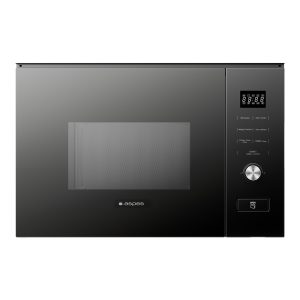 Microondas Grill Aspes Integración 20L 800W 38,5cm 59,5cm 31,7cm Cristal negro Display Auto Cooking