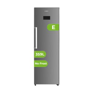 Refrigerador Aspes, No Frost. Capacidad 359 L, Clase E. Dimensiones: 185cm 60cm 65cm. Color Inox, Control Electrónico