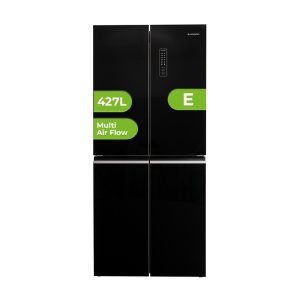 4 Puertas Aspes No Frost E 180cm 79cm 63cm Cristal negro Display táctil Modo Eco Modo Super