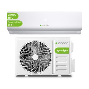 AACC Aspes Split 12000BTU A++/A+ Blanco Mando Display Inverter R32 Wifi