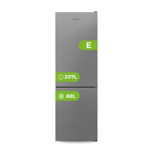 Combi Aspes No Frost E 186cm 59,5cm 60cm Inox Electrónico Modo Eco Modo Super Puerta 90º