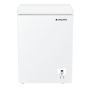 Congelador horizontal Aspes, Dual Cooling. Capacidad 97L, Clase E. Dimensiones: 85,8cm 57,8cm 44,4cm. Color Blanco, Control con Display.