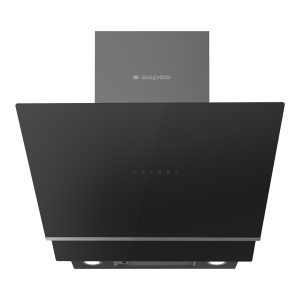 Campana Inclinada Aspes A+++ 44cm 60cm 43cm Cristal negro Táctil Inverter LED 650m3/h 59dB