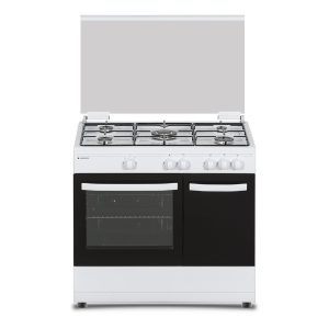 Cocina Aspes Gas Butano Dimensiones: 87,6cm 89,7cm 62,7cm. Blanco Manual 5Q Wok 55L 2P KitGas T.Cristal PortaBom. Safe Shut