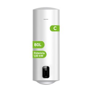 Termo eléctrico Aspes Slim Vertical 80L 1500W B 106cm 38cm 41,5cm Blanco Display táctil