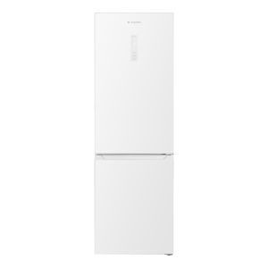 Frigorífico Combi Aspes, No Frost. Clase E. Dimensiones: 186,5cm 60cm 68cm. Cristal Blanco, Control Display LED. Motor Inverter.