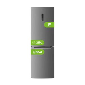 Frigorífico Combi Aspes, No Frost. Clase E. Dimensiones: 184cm 60cm 66,5cm. Color Inox, Control con Display táctil.